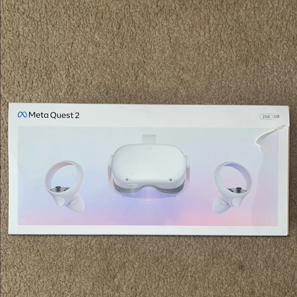 Quest 2 White VR Headset 256GB modded head-strap+ battery block long lasting